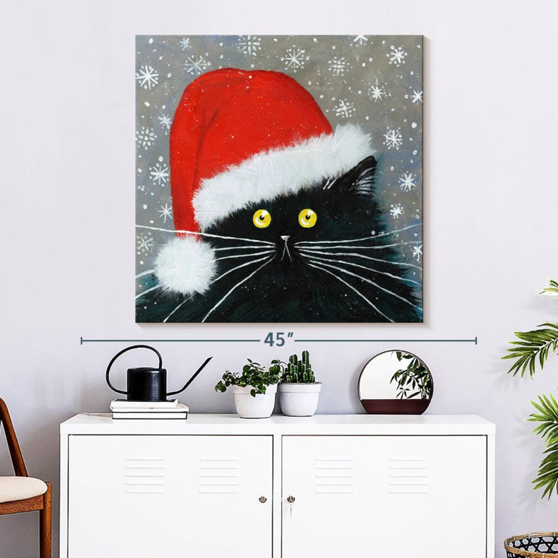 Brampt Santa Cat, 33" H x 33" W