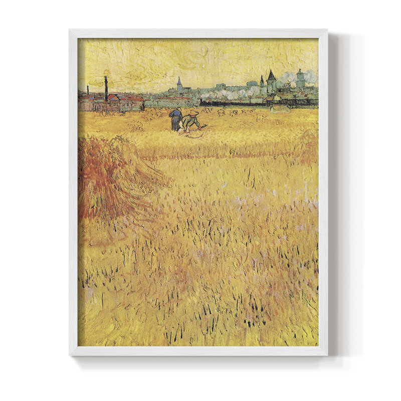 Reproduction encadrée vintage en bois massif Lxxiv, H 11 po x l 9 po, Blanc