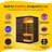 Heatwave Sirona 4-Person Hemlock Infrared Sauna with 8 Carbon Heaters