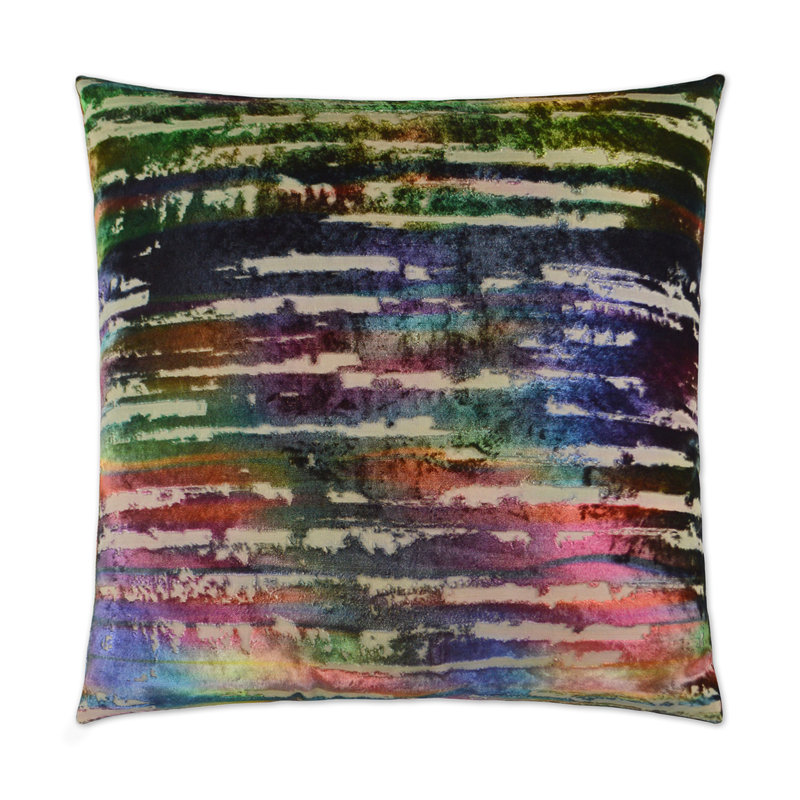 Bonbons Pillow Cover & Insert, Emerald, Square 24"
