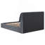 Grand lit plateforme gris anthracite Brewster