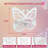 Butterfly Shaped Nursery Wall Deor Floating Shelf, Cute Wall Display Rack for Kid's Room