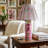 Floral Vines Table Lamp - Fuschia-369207176