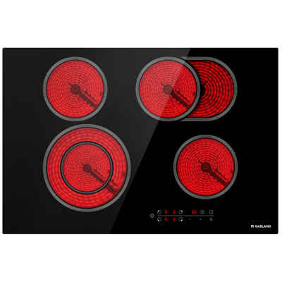 30 in. Built-in Radiant Electric Cooktop Ceramic Glass in Black with 4 Elements