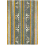 Button Grey Hand Micro Hooked Wool Rug