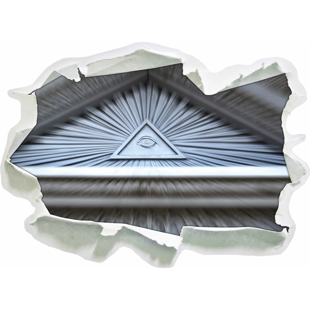 Wandaufkleber Abstract Roof with Illuminati