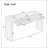 Rustic Console Table with Fluted Drawer Front, Entryway Table with Curved Corners & Thick Legs, Sturdy Sofa Table for Hallway & Living Room-1871060322