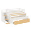 Lit mezzanine maximisant l'espace avec bureau coulissant, lit gigogne, tiroirs de rangement et marches de rangement intégrées pour les jeux et les études quotidiennes-1011747574-1011747576