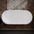 67" Acrylic Freestanding Bathtub, Modern Deep Soaking Tub w/ Overflow & Glossy White Pop-Up Drain, Fluted Oval Shape Stand Alone Soaker Tub for Bathroom Remodel Projects, Glossy White