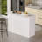 Modern Kitchen Table, White, 47.2 x 34.7 x 23.6 inches | 100% Melamine Coated Particle Board, Thickness: 0.7 inches | Stylish Solid Color Design, Perfect for Dining & Entertaining, Durable & Easy to Clean-1045074857