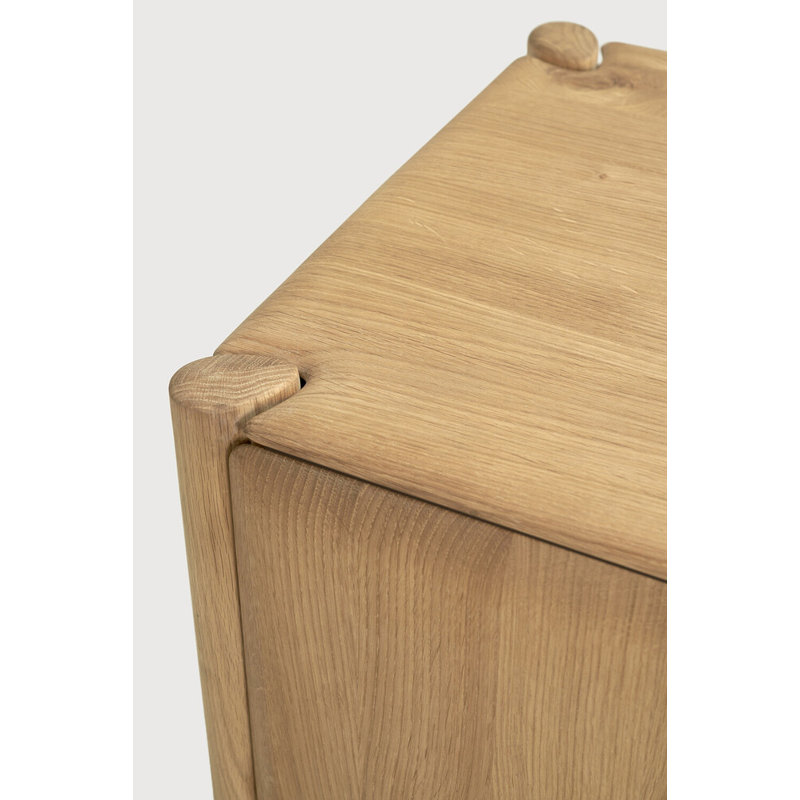 Pi 47'' W Solid Wood Server, Oiled Oak