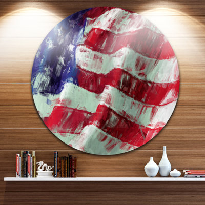 USA Flag Abstract Art - Flag Print