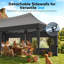 Quictent 3x6m Commercial Pop Up Gazebo with Sloped High Peak, Heavy Duty Event Shelter with Mesh Window Sides for Backyard, Parties, Vendor Booths-Navy-125331245