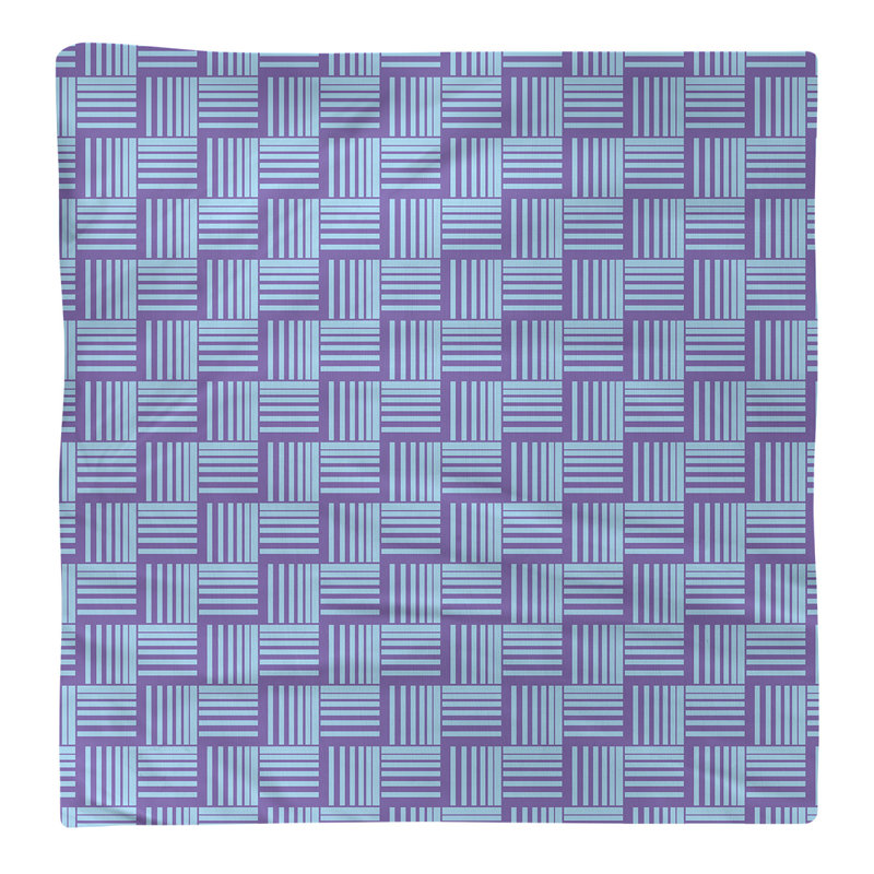 Serviette de table en coton de couleur contrastée, Mauve / bleu sarcelle, H 0,1 po x l 10 po x P 10 po, Polyester sergé