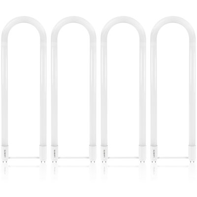 18 watts (équivalent à 32 watts), ampoule à del t8 à intensité variable, blanc chaud (3000 k) g13/culot à deux broches