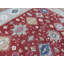 Tapis rectangulaire en laine unique de 12 pi x 14 pi 8 po gris / rouge / bleu