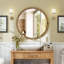Miroir mural 27,56 po Mid-Century