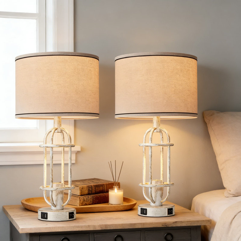 Ensemble de 2 lampes de table Farmhouse