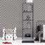 Kids and Teens Collection Black and White Check Wallpaper Roll