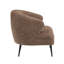 Chaise d'appoint moderne en tissu brun avec contreplaqué et coussins en mousse-124603570