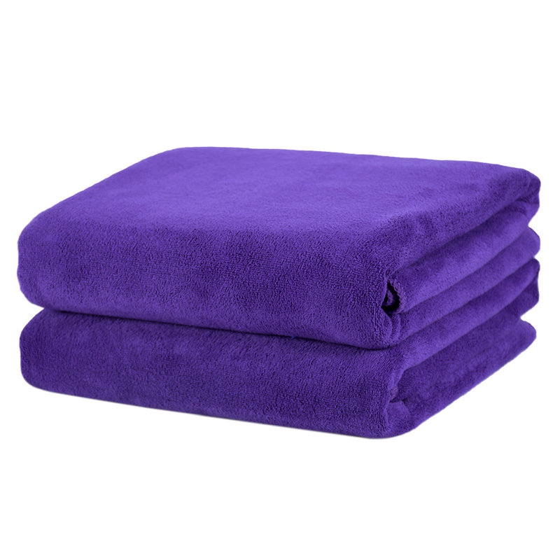 Ensemble de serviettes de bain en polyester 2 pièces Stoy Soft, Mauve