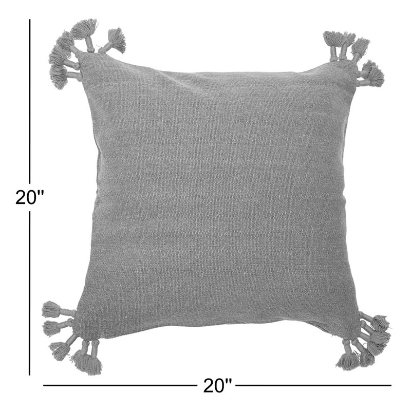 Almerton Tassels Down Reversible Throw Pillow, Rust, Pillow Cover Only - No Insert
