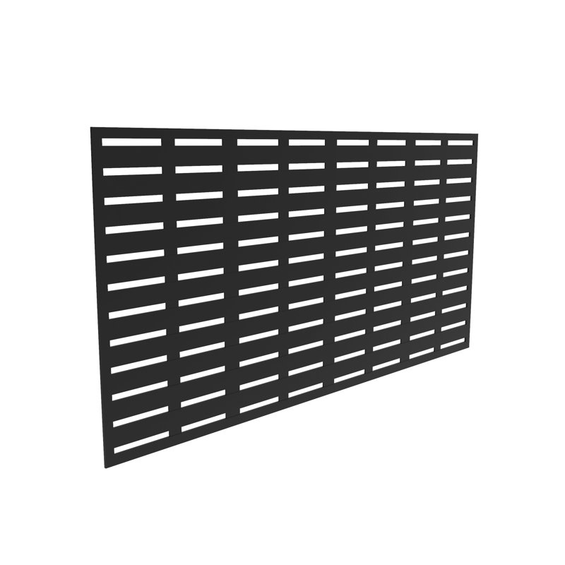 3'x6' Black Polypropylene Decorative Screen Panel