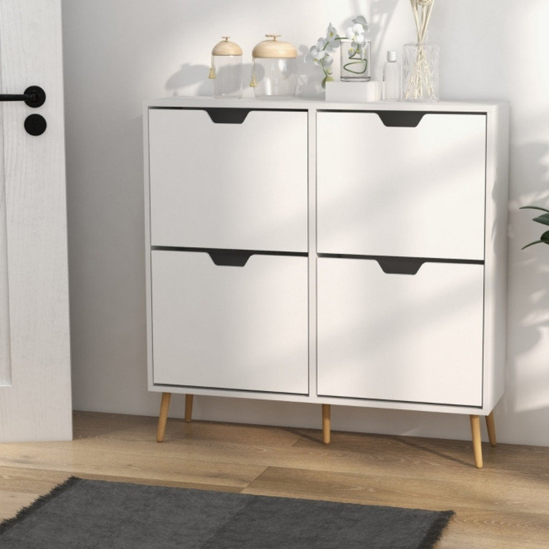 16 Pair Shoe Storage Cabinet