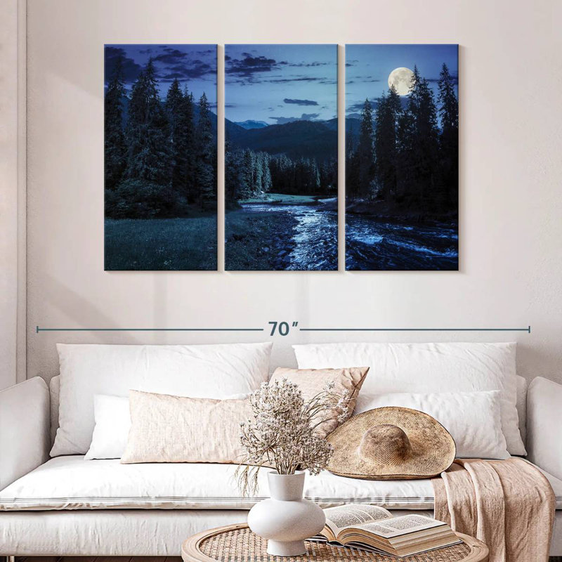 Alvord Pine Forest Nightfall, 32" H x 50" W