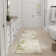 Tapis d'intérieur moderne beige lavable à la machine Astra