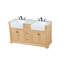 Ensemble de meuble-lavabo double 60 po Pardue-426896449