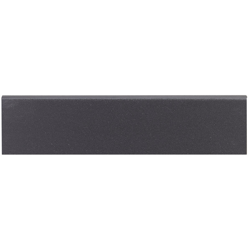 Carreau de faïence en porcelaine 12 po x 3 po Aledo, Noir