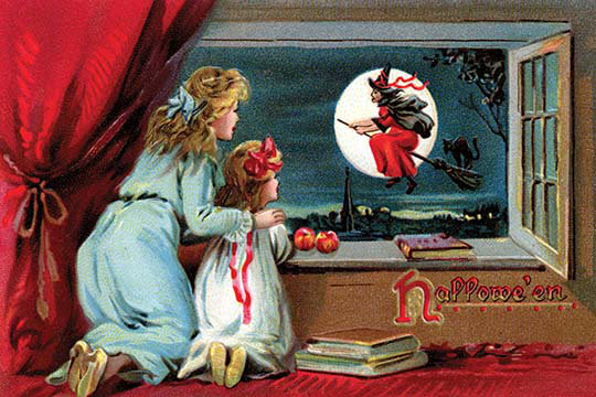« halloween », affiche rétro