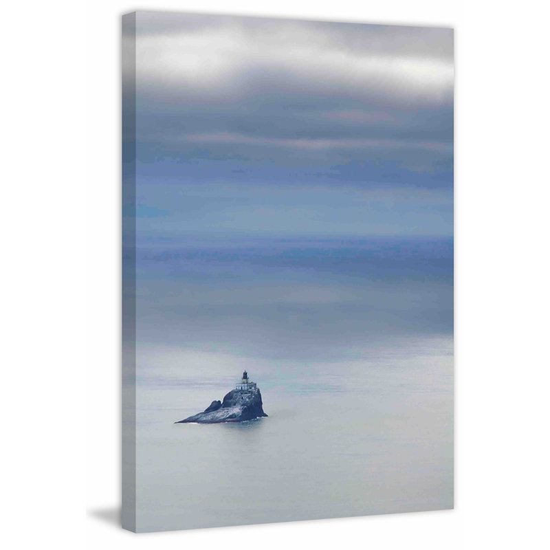 Tillamook Rock Lighthouse - Wrapped Canvas Print, 46 cm H x 30 cm W x 4 cm D