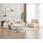 Canapé moderne en mousse à mémoire de forme compressée, grands canapés modulaires pour le salon, canapé modulaire Cloud pour animaux de compagnie, tissu en velours côtelé, causeuse très profonde, sans assemblage requis, beige-698245652