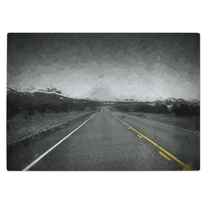 Tempered Glass The Road to Texas in Abstract Chopping Board