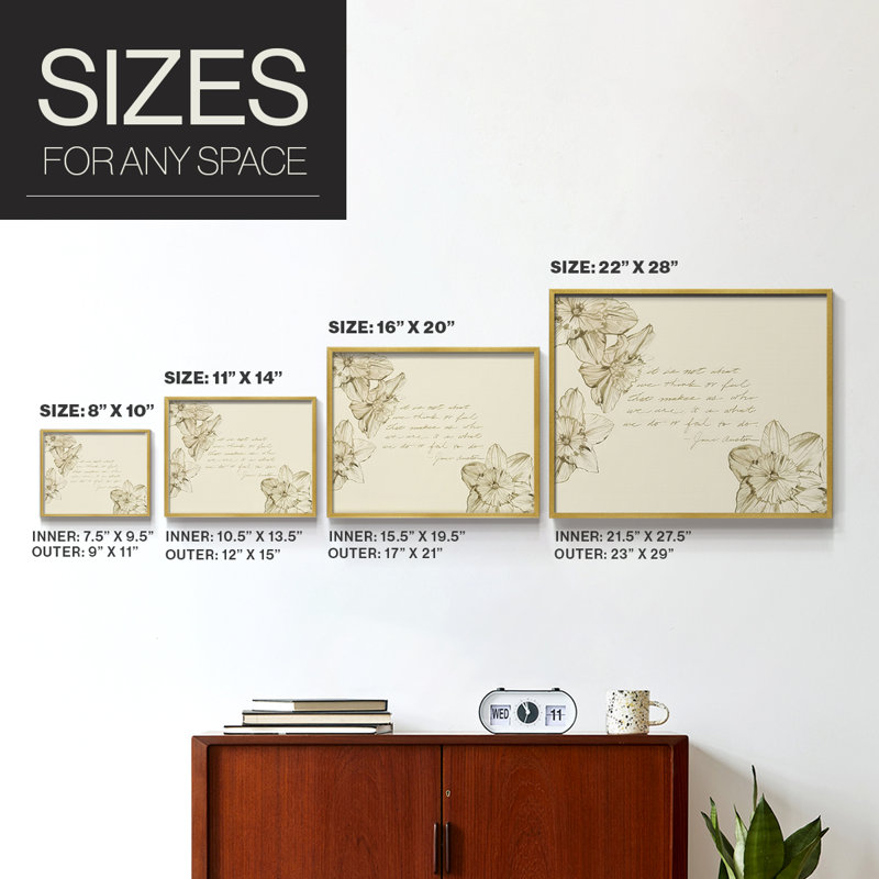 Austen's Advice I -Framed Print - Restickable