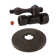 Kingston Brass 5/8-Inch OD Comp x 1/2-Inch OD Comp Quarter-Turn Straight Stop Valve with Flange