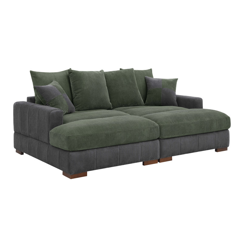 Canapé modulaire Coastal Luxe, Vert / Gris