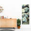 Toile marine et coquilles d'huîtres bleues | Coastal Home Decor Art