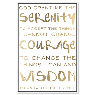 Serenity " Serenity Prayer And Courage Motivation "