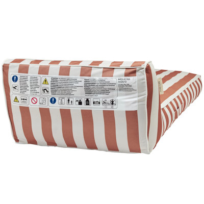 Luxe Lie-On Lounger: Tierra Clay Stripe