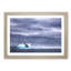 Blue Whale with Ocean Scene in Abstract - Picture Frame Painting Print-55679156-55679157