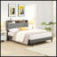 Grand lit plateforme tapissier-845421513