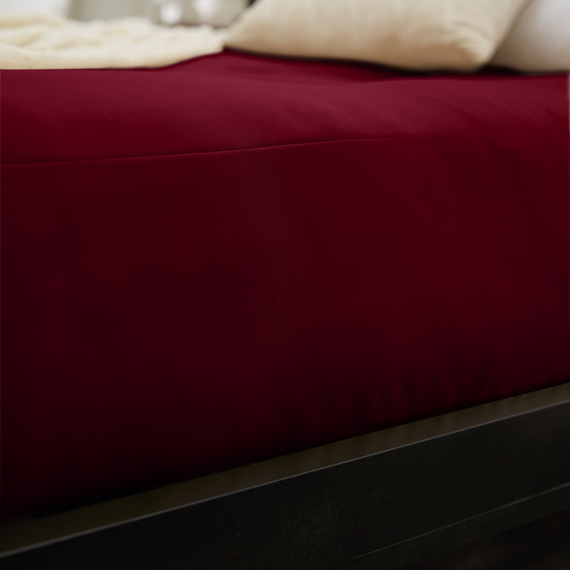 Matelas de futon en coton Boylston, Bourgogne, Double