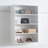 White Wall Mounted Wood Closet System