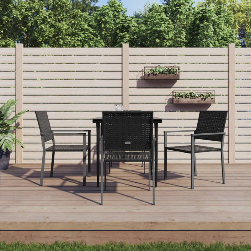 Peri Patio Dining Set with Square Table, 4