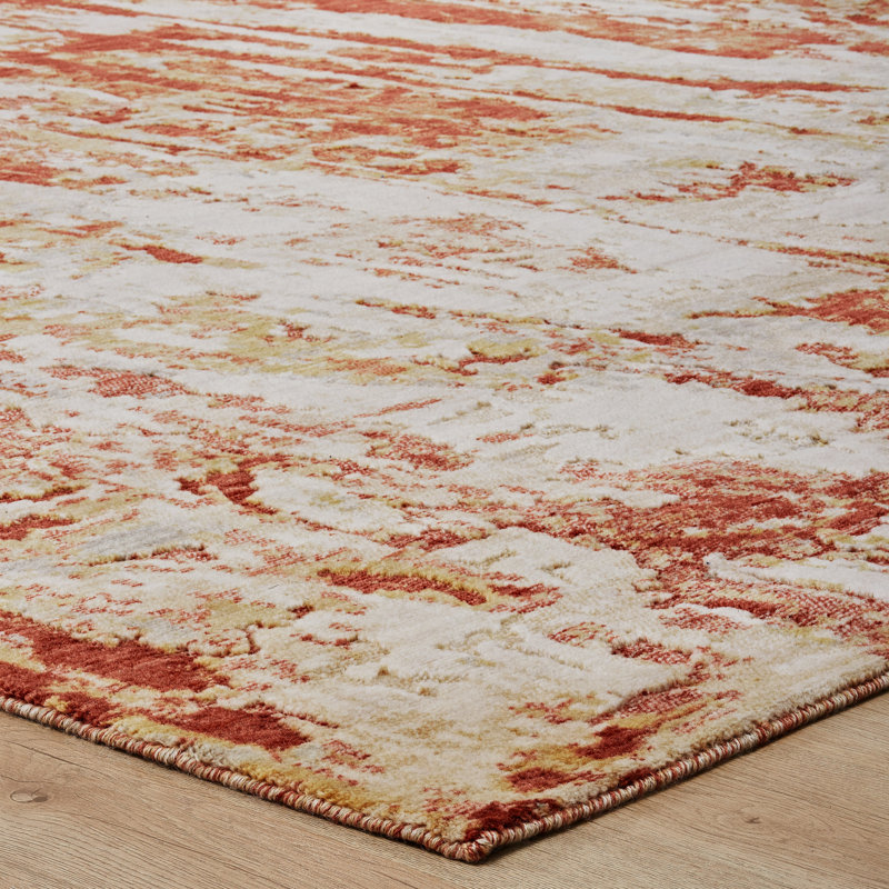 Anaan Wool Abstract Indoor Rug, Rectangle 5' x 7'