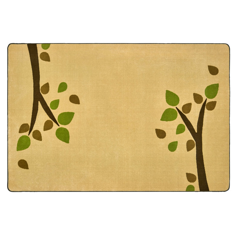 Tapis brun clair touffeté Branching Out KIDSoft ™, Rectangle 7 pi 6 po x 12 pi