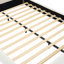 Lit tapissier en tissu de style crème, design moderne simple pour les chambres doubles, combinaison de confort et d'élégance